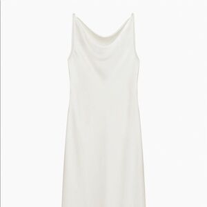 Aritzia New Goddess Satin Cowlneck Midi Dress Size S NWT